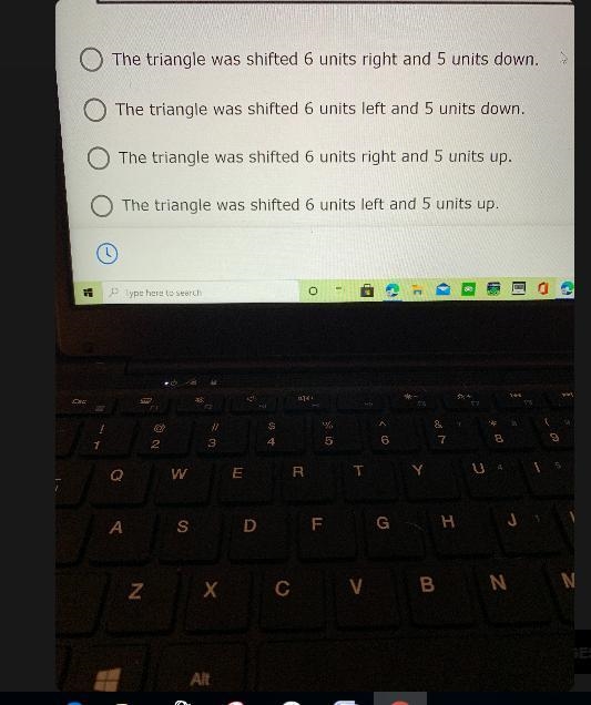 4. Describe the translation of triangle ABC to triangle A'B'C'.y5B4AONW11 2 3 4 5 X-example-2