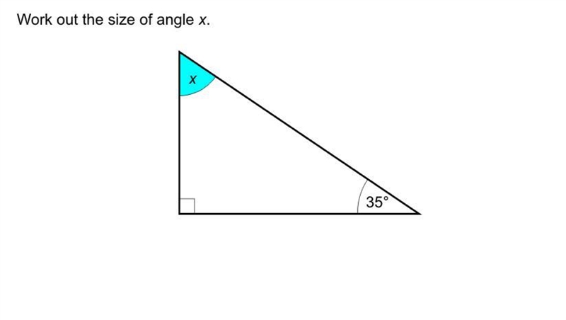 Work out the size of angle x-example-1