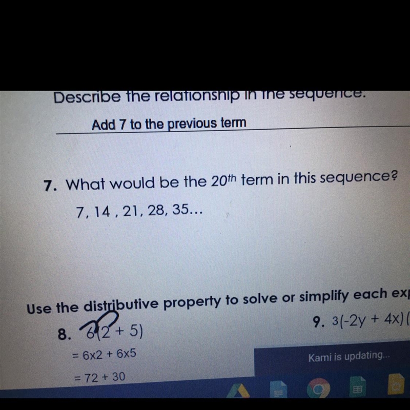 I need help what would be the 20th term in this sequence?NUMBER 7-example-1