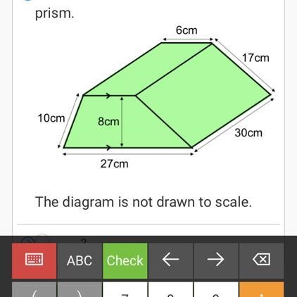 Work out the surface area of this solid prism. 10cm 8cm 27cm 6cm 17cm 30cm The diagram-example-1