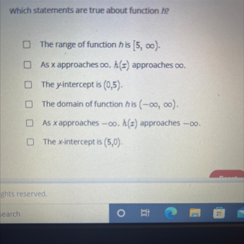 the function f(x)= x^1/3 is transformed to get function h. h(x) = (2x)^1/3 + 5 which-example-1