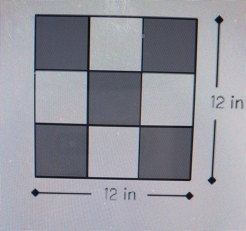 Find the area of the Shaded region below in all of the smaller squares are identical-example-1