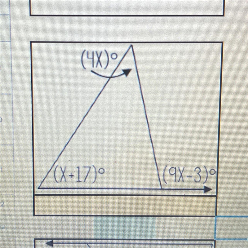 I need help finding the value of x for this problem?-example-1