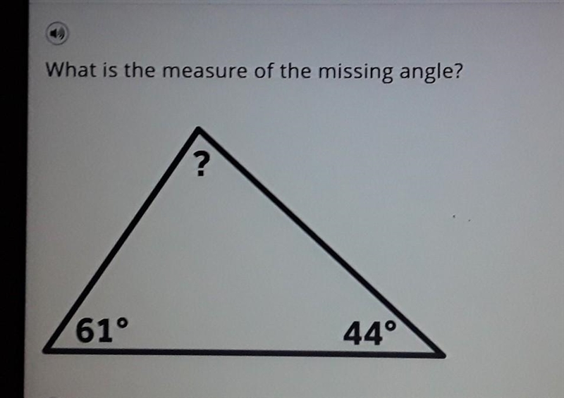 What is the measure of the missing angle? A. 75° B.78° C.81° D.83°​-example-1