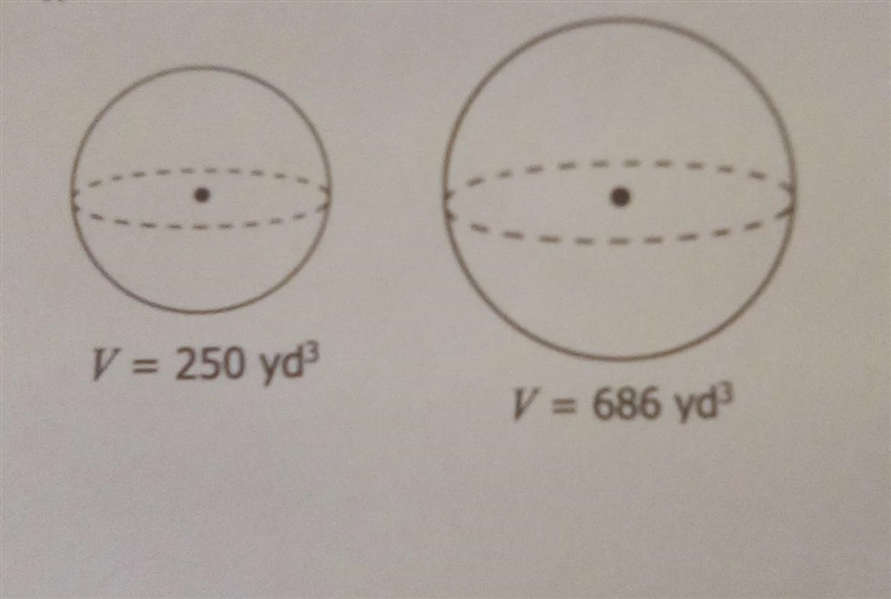 The solids below are similar. give the scale factor, surface area ratio, and volume-example-1