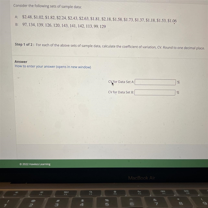 Calculate the coefficient of variation round to one decimal place-example-1