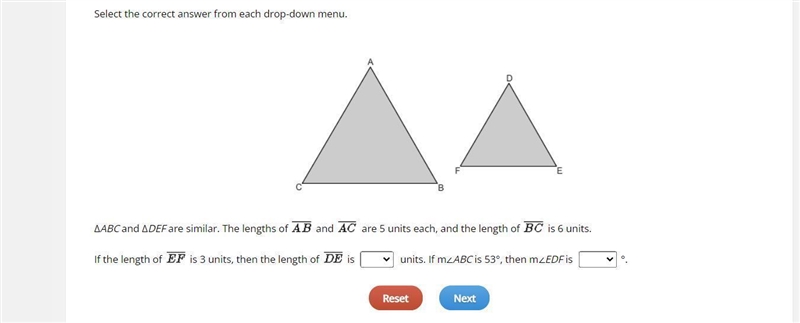 The options for the first drop down menu is 2.5 3 5 or 6The options for the second-example-1