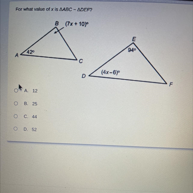 For what value of X is ABC-DEF?-example-1