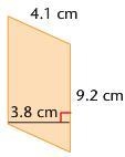 Find the area and perimeter of the shape below A = 26.6 cm2 p=26cm a = 37.72 cm2 p-example-1