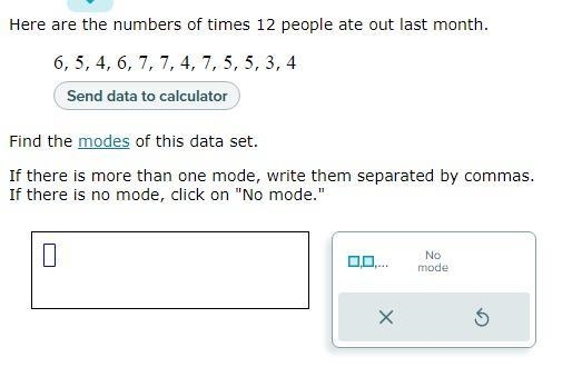 Find the mode of this data set-example-1