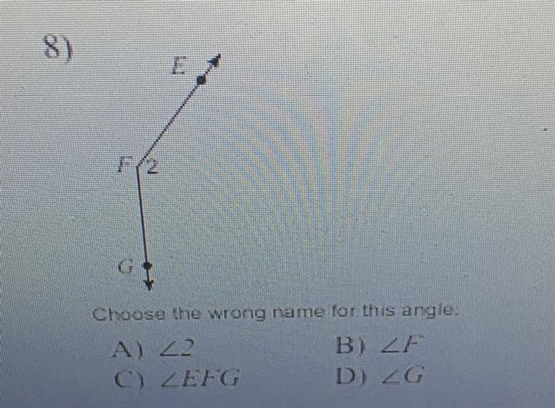 Name each angle in four ways. Please help-example-1