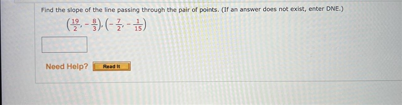 Find the slope of the line(Question in photo sorry) (Pre algebra)-example-1