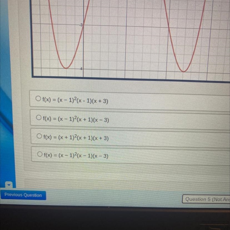 Write the equation of the graph shown below in factored form?-example-1