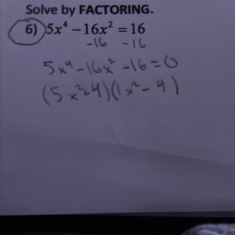 I got this far and need to solve for x but don’t know how.-example-1