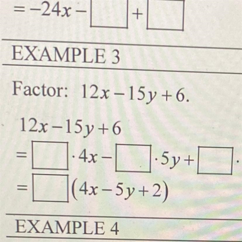 How do I factor this (example 3) Show ur steps-example-1