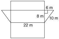 The surface area of the triangular prism is 552 square meters624 square meters576 square-example-1