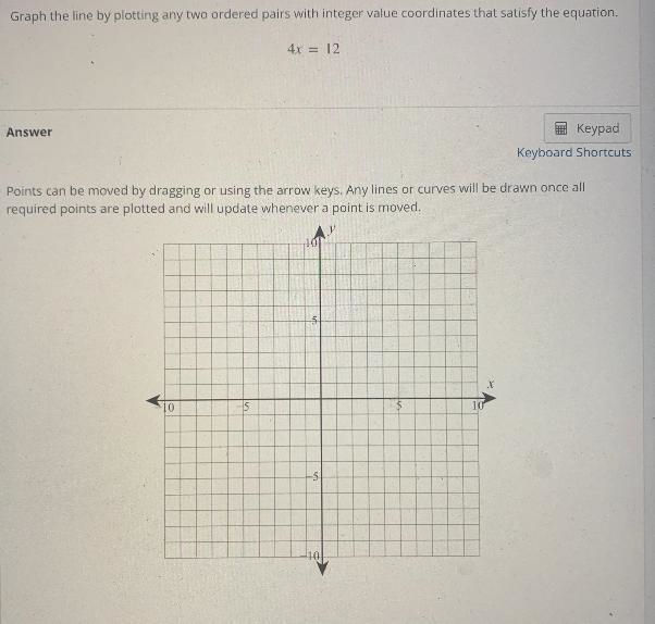 Graph the line by plotting any two ordered pairs with integer value coordinates that-example-1