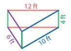 A triangular prism and its dimensions are shown in the diagram. What is the lateral-example-1