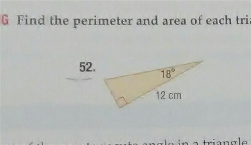 Number 52 i have to round to the nearest hundreth n find the area and perimiter-example-1