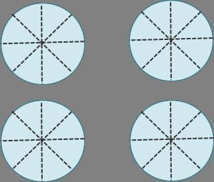 To find the quotient of 4 ÷  18, count the number of in four whole circles.A faster-example-1