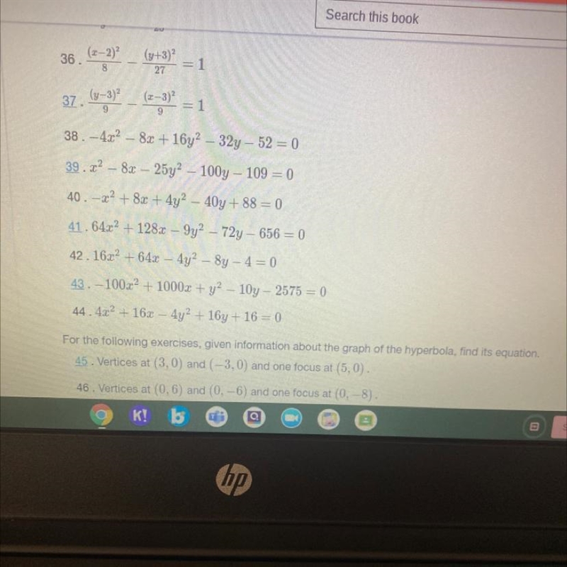 Can you please help with 44For the following exercise, sketch a graph of the hyperbola-example-1