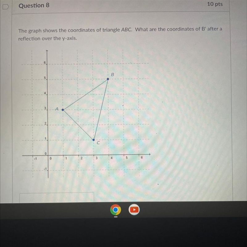 The graph shows the coordinates of triangle ABC. What are the coordinates of B' after-example-1