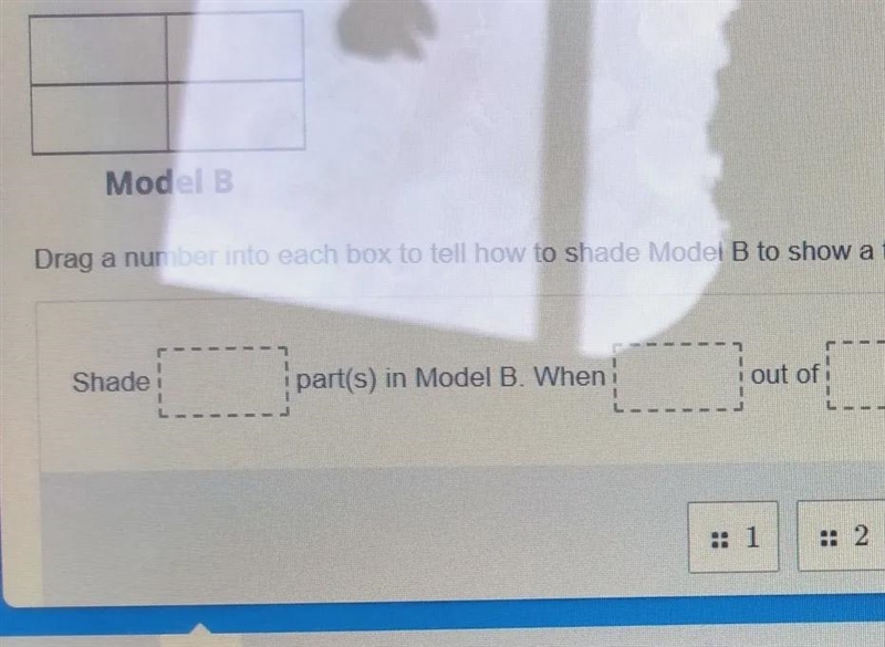 Can someone help me with model b. what is model b. 1. 2. 4. 1/4. 2/4. 4/4.-example-1