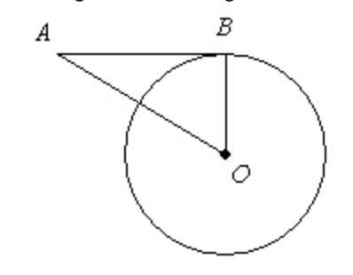 Is segment AB tangent to circle O shown in the diagram, for AB = 10, OB = 5, and AO-example-1