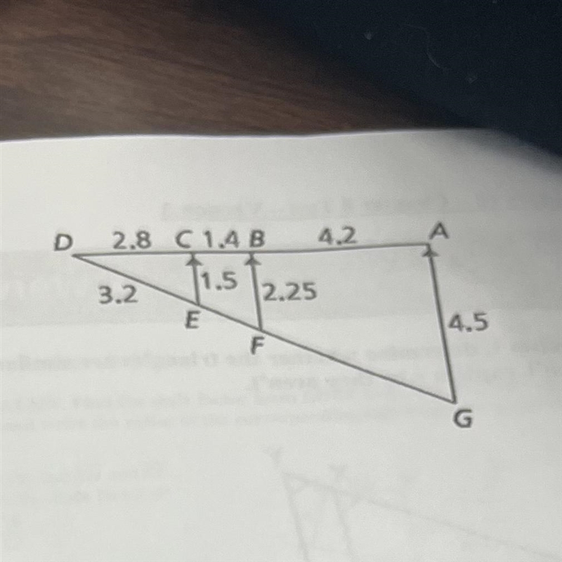 Find The length of EF.-example-1