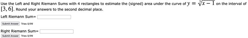 Use the Left and Right Riemann Sums with 4 rectangles to estimate the (signed) area-example-1