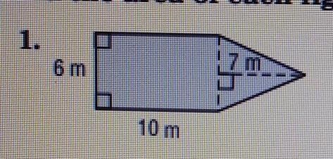 Area of Composite Figures Find the area of each figure. Round to the nearest tenth-example-1