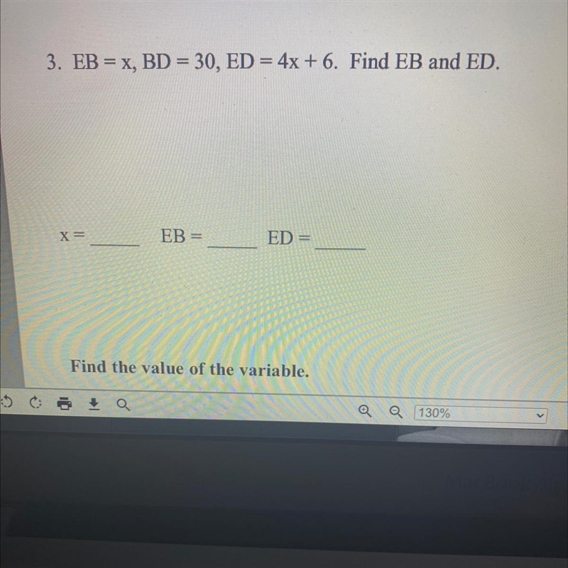 Hi, i’m not sure how to solve this one.. i worked to find the X and i got X= 2.72 but-example-1