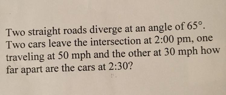 I need help with solving the problem step by step. I know that it’s a law of cosine-example-1