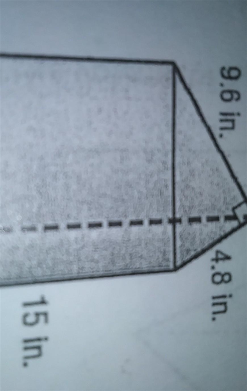 Determine the volume of each rectangular or triangular prism round to the nearest-example-1