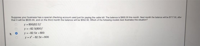 Suppose your business has a special checking account used just for paying the cable-example-1