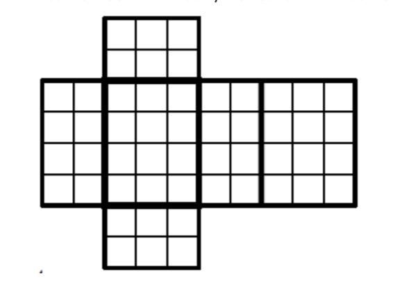 9-41. A. Describe the solid formed by the net below. What are its dimensions (length-example-1