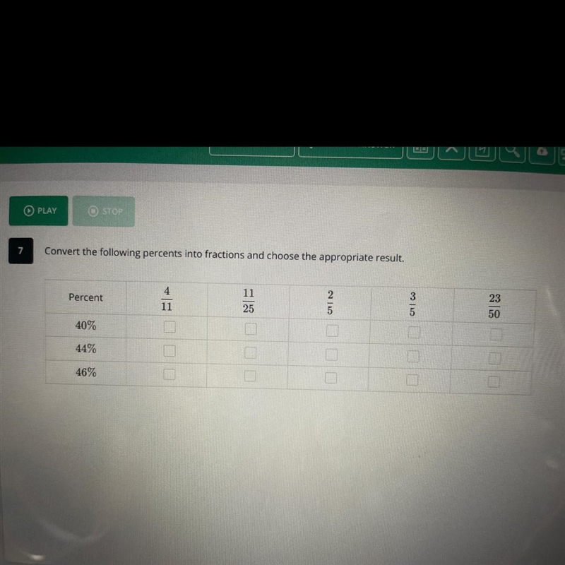 Convert the following percents into fractions and choose the appropriate result-example-1