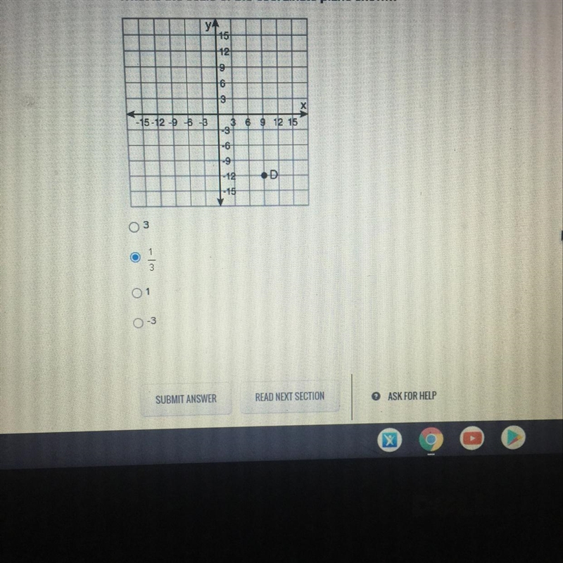 What is the scale of the coordinate plane shown?-example-1