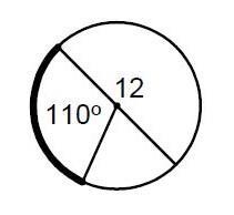 Find the length of the indicated arc for the following circles. Either leave in terms-example-1