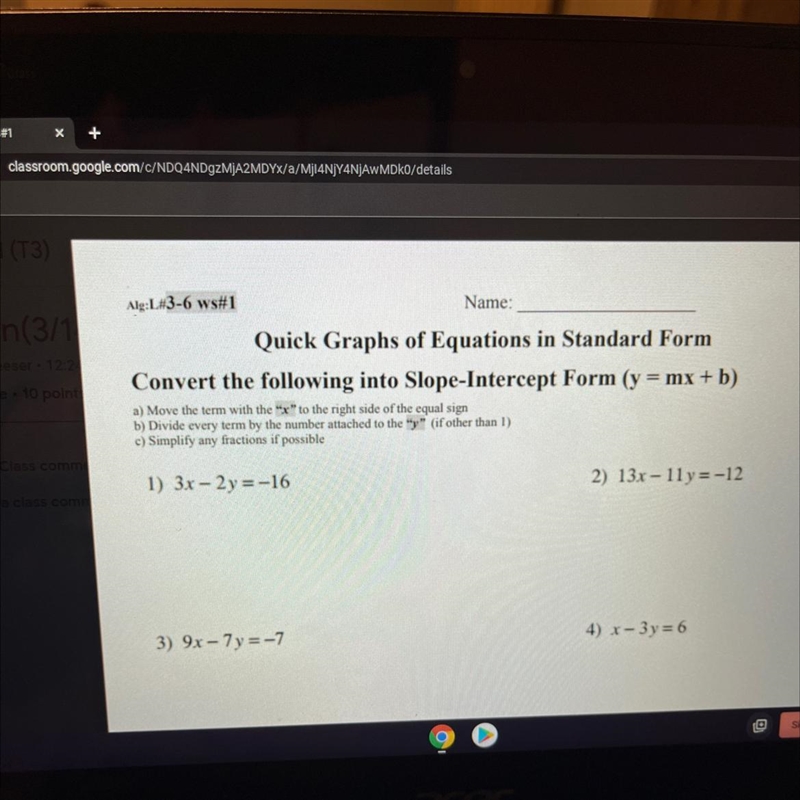 Can you help me with problem #1 I think I remember how to do it but just want to make-example-1