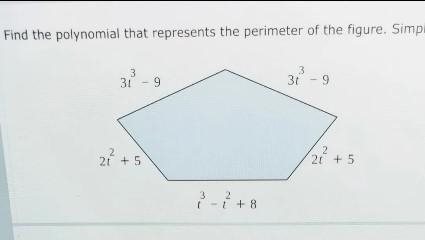 Find the polynomial that represents the perimeter of the figure. simplify your answer-example-1