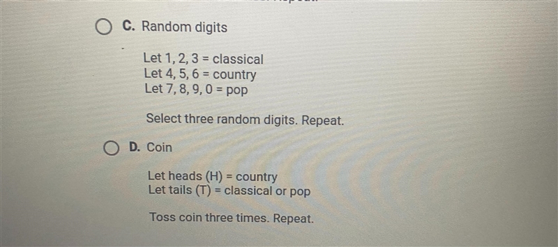 estimate the probability that the next three songs to playare all country songs.Which-example-2