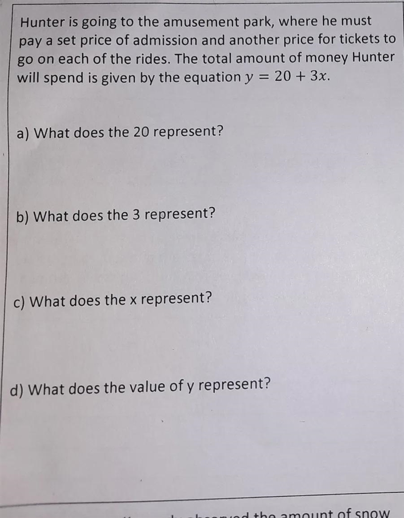 I need help With my homeworkTITLE: Interpret and write equations From Table-example-1