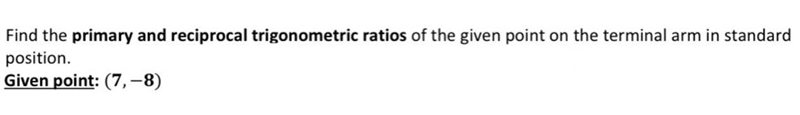 How do I find the primary and reciprocal ratios of the given?-example-1