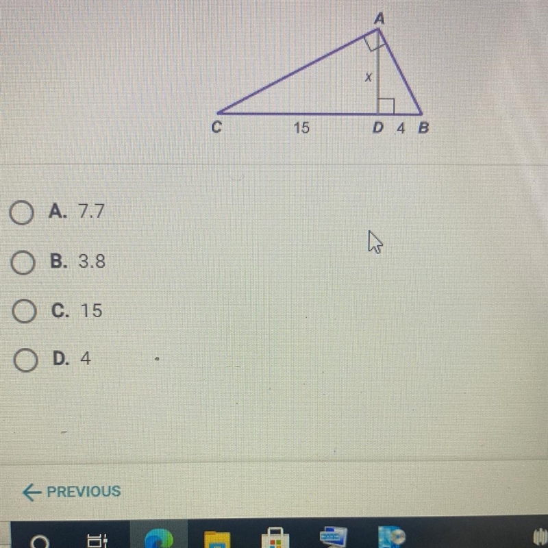 What is the value of c in the figure below? If necessary, round your answer to the-example-1