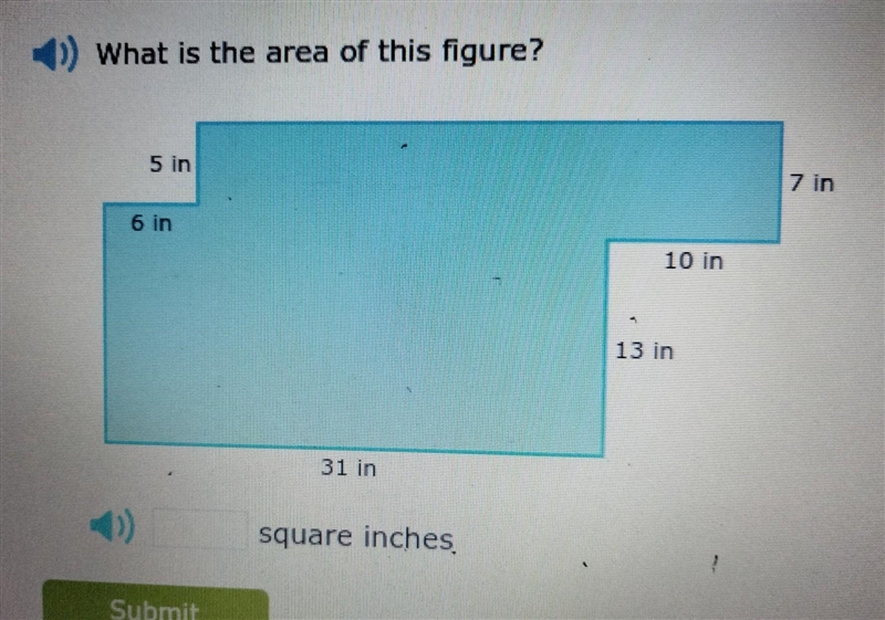 NO LINKS!! What is the area of this figure? Part 17​-example-1