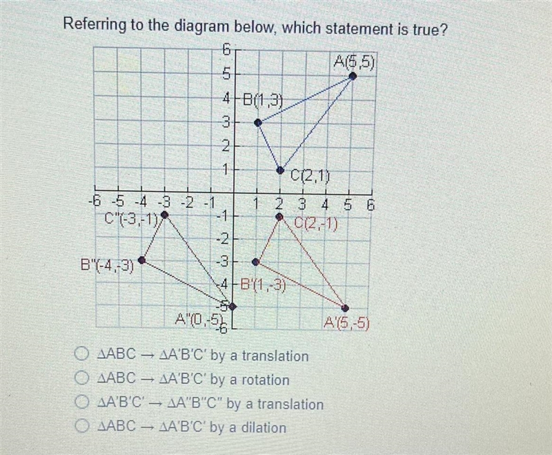 Referring to the diagram below, which statement is true?(Image down below)-example-1