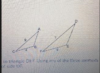 Determine the length of side DFTriangle ABC is similar to triangle DEF-example-1