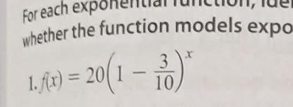 for the exponential function identify the initial amount the percent change and the-example-1