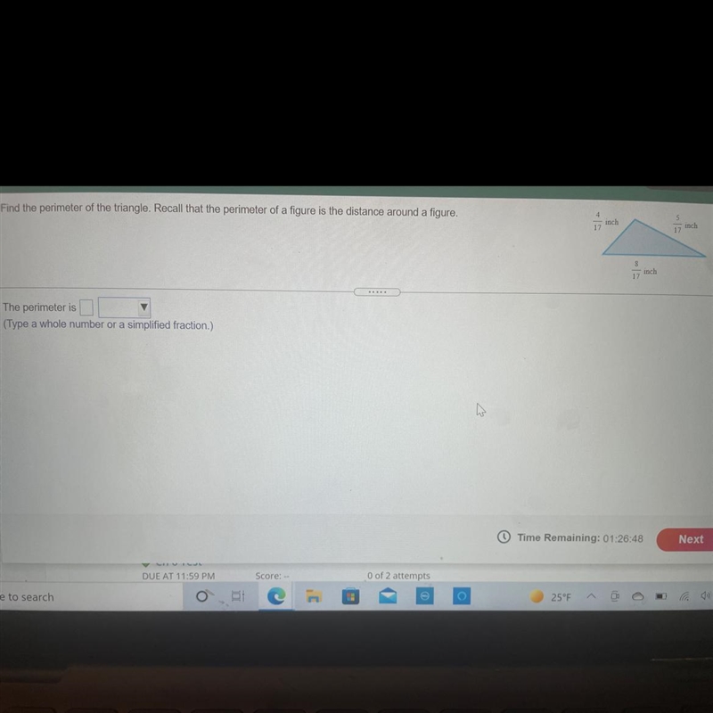 Recall the perimeter of a figure is the distance around figure-example-1